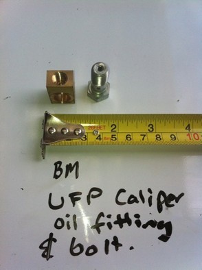 Boatmate Trailers UFP Caliper Oil Fitting for Brake lines