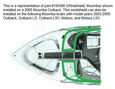 Boat, Marine Windshield, Outback LS  LSV 03