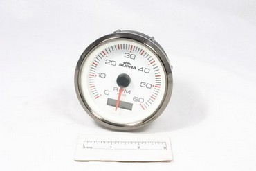 Boat, Marine Gauge, Tach/Hour Supra White02