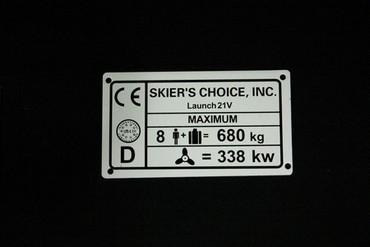 Boat, Marine Capacity Sticker, CE