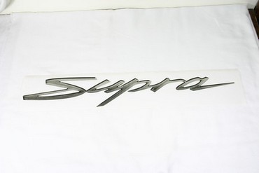 Boat, Marine Decal, Supra Domed, Pewter