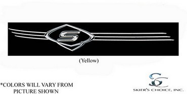 Boat, Marine Decal, "S", Port Side, Yellow