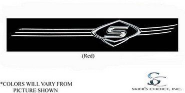 Boat, Marine Decal, "S", Strb Side, Red